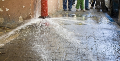 Water main break 